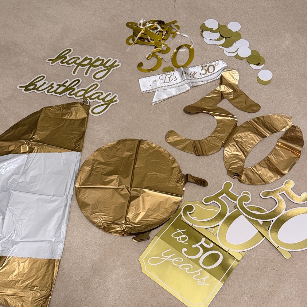 50th birthday decor